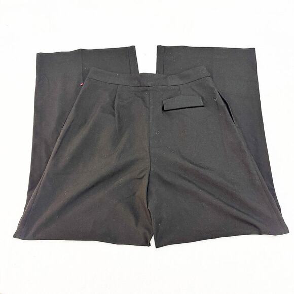 Zara Black Wide Leg Pleated Front Slacks SZ L NWT - Picture 7 of 8